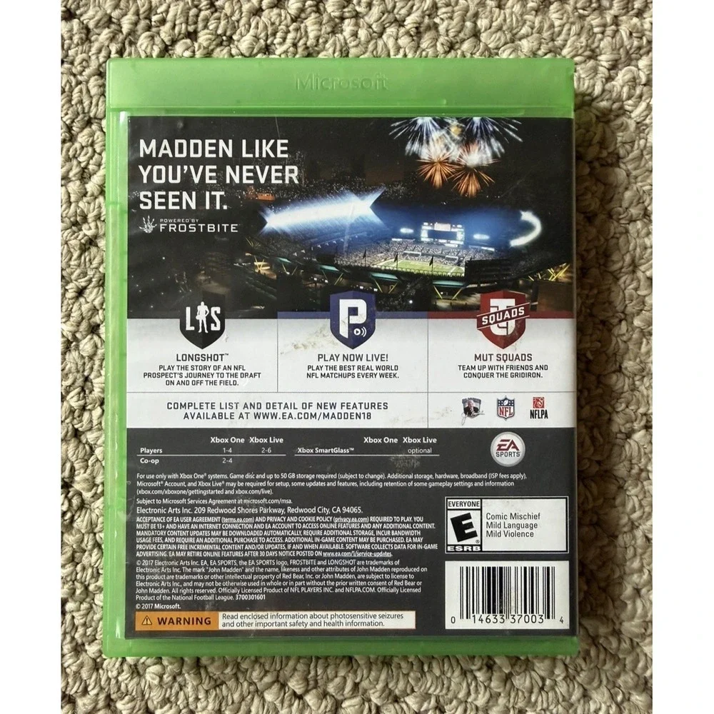 Madden NFL 18 -‎ Xbox One Game
